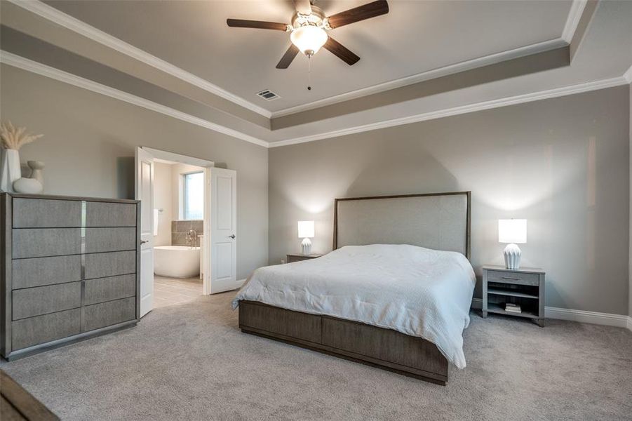 Furnished interior view inside a new home in Lynx Hollow Estates, Forney (Image 8).