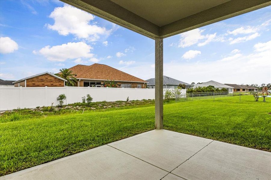 Exterior details and patio area of a home in , Sebring (Image 23). Exterior details and patio area of a home in , Sebring (Image 23).