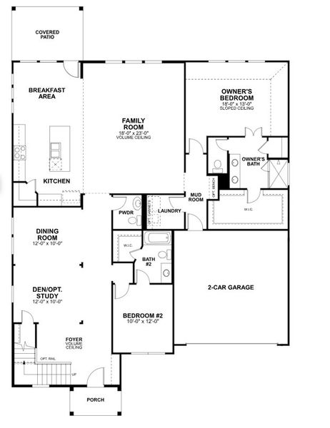 2D floor plan layout for the Caspano by M/I Homes in Barksdale, Leander, TX (Image 3). 2D floor plan layout for the Caspano by M/I Homes in Barksdale, Leander, TX (Image 3).