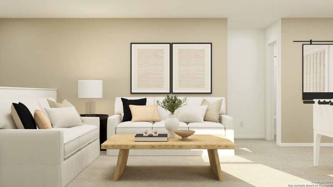 Furnished interior view inside a new home in Navarro Ranch, Seguin (Image 6).