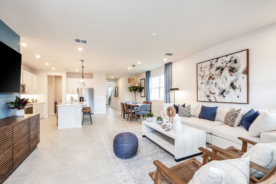 Representative furnished interior of a home built from the Brookstone by Mattamy Homes in Sanderling, Palmetto (Image 6).