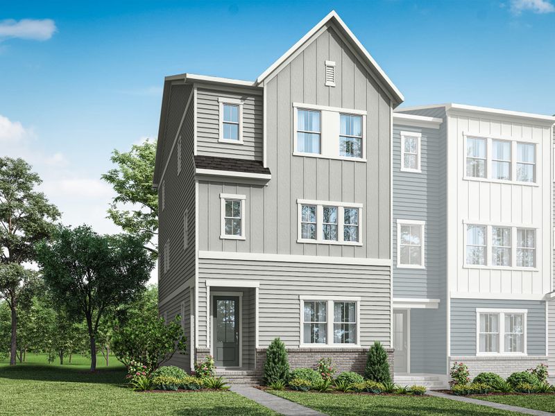 Representative exterior photo of a completed home built from the Ryder by Tri Pointe Homes in Holding Village, Wake Forest, NC (Image 20).