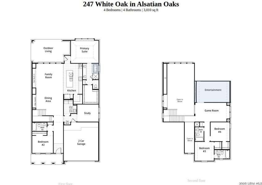 2D floor plan layout of this home in Alsatian Oaks, Castroville, TX (Image 4). 2D floor plan layout of this home in Alsatian Oaks, Castroville, TX (Image 4).