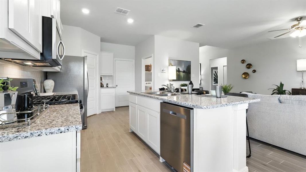 Furnished interior view inside a new home in The Canyons, Keene (Image 22).