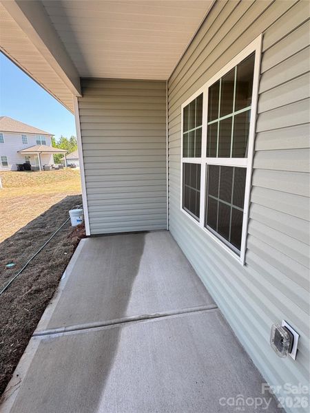 Exterior details and patio area of a home in Kerns Ridge, Salisbury (Image 2). Exterior details and patio area of a home in Kerns Ridge, Salisbury (Image 2).