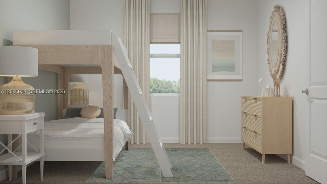 Furnished interior view inside a new home in Heron Pointe, Miami (Image 15).