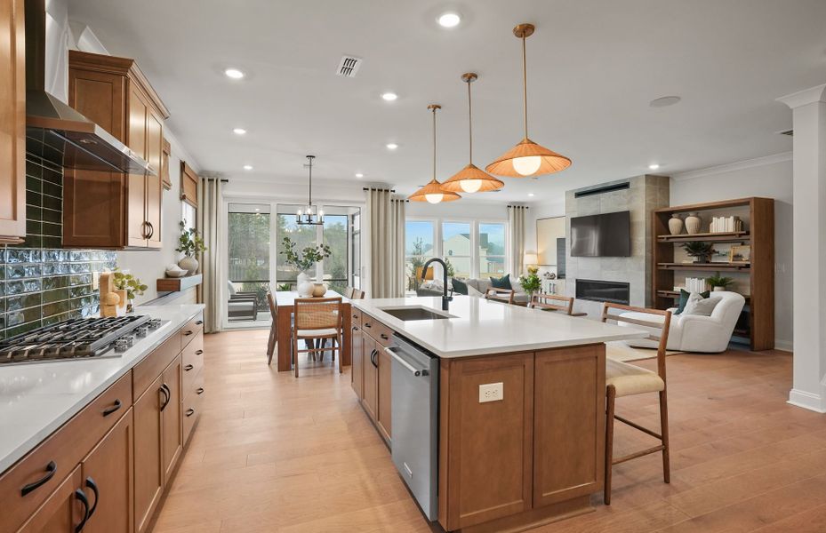 Furnished interior view inside a new home in Elmbrook, Indian Trail (Image 55).