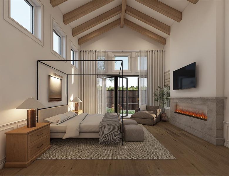 Furnished interior view inside a new home in , Dallas (Image 4).