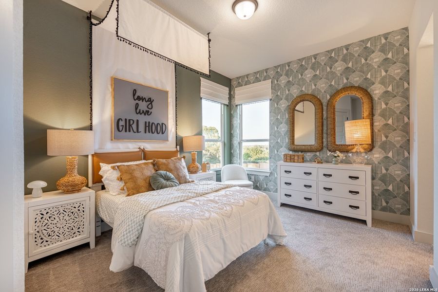 Furnished interior view inside a new home in Caliza Reserve, Boerne (Image 5).