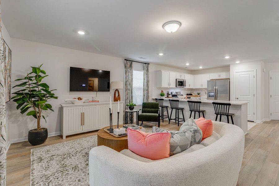 Furnished interior view inside a new home in Central Creek, Goose Creek (Image 32). Furnished interior view inside a new home in Central Creek, Goose Creek (Image 32).
