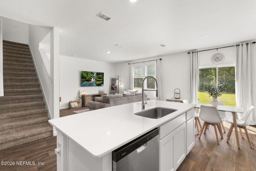 Furnished interior view inside a new home in Entrada, St. Augustine (Image 8). Furnished interior view inside a new home in Entrada, St. Augustine (Image 8).