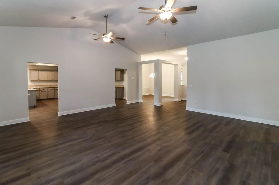 Representative unfurnished interior of a home built from the Plan 3044 by Adams Homes in Cedar Creek at Deerpoint Lake, Panama City (Image 16).