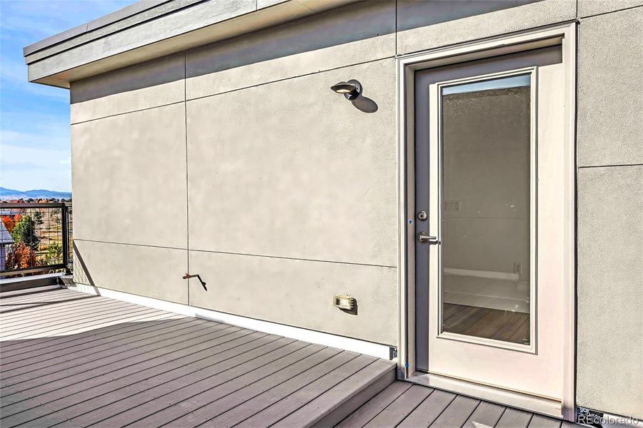 Exterior details and patio area of a home in , Denver (Image 25).