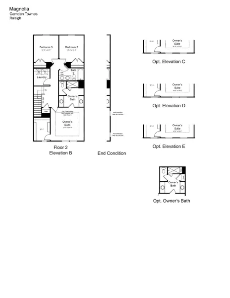 2D floor plan layout of this home in Camden, Angier, NC (Image 3).