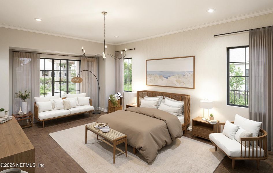 Furnished interior view inside a new home in , Ponte Vedra Beach (Image 13).