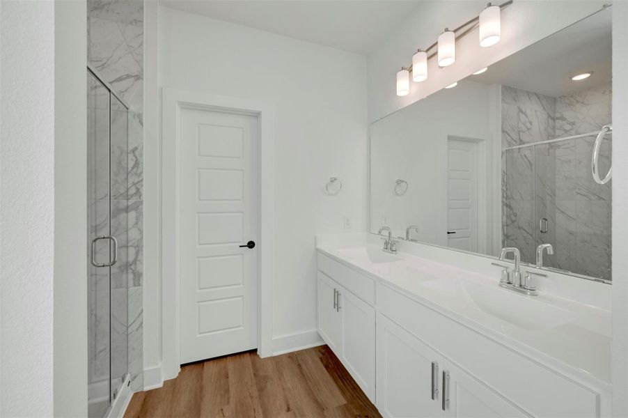 Furnished interior view inside a new home in Marvida, Cypress (Image 10).