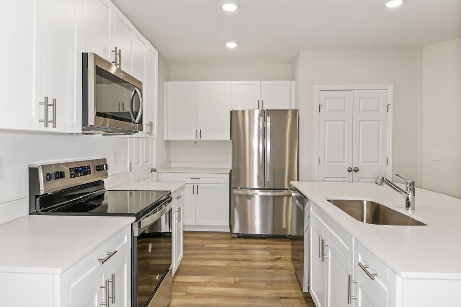 Representative furnished interior of a home built from the Barcelona by Casa Fresca Homes in Grove at Crosswinds, Haines City (Image 7).