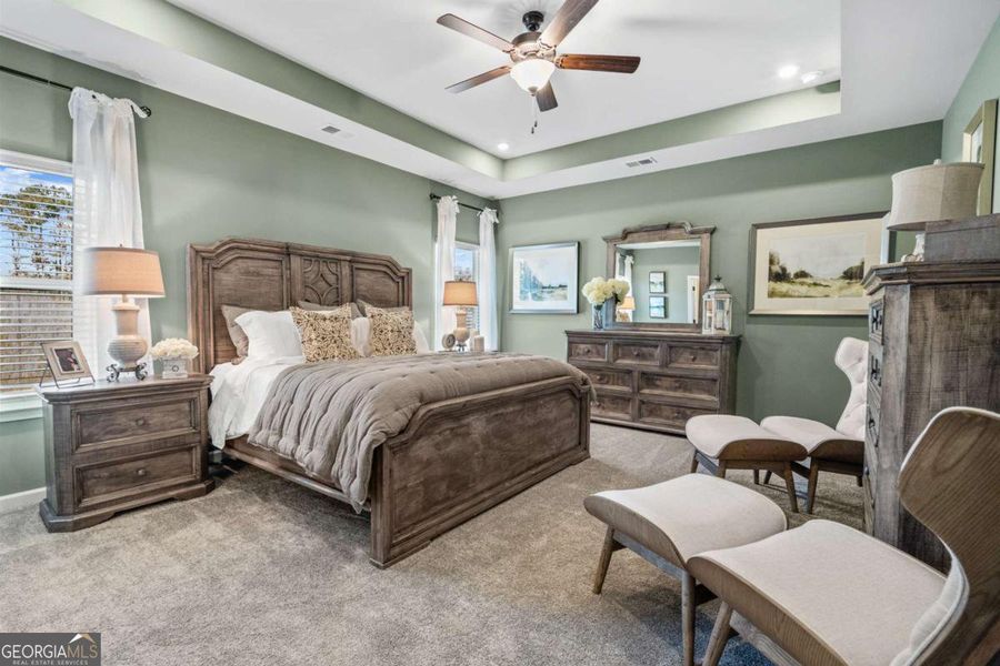 Furnished interior view inside a new home in Bryson Farms, Byron (Image 29).
