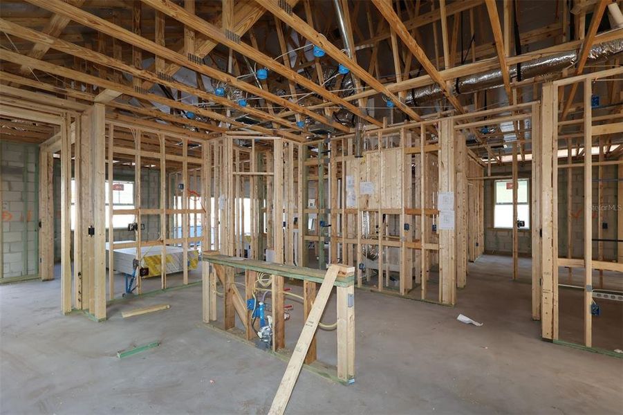 In-progress construction of a new home in Center Lake on the Park, St. Cloud, FL (Image 6).