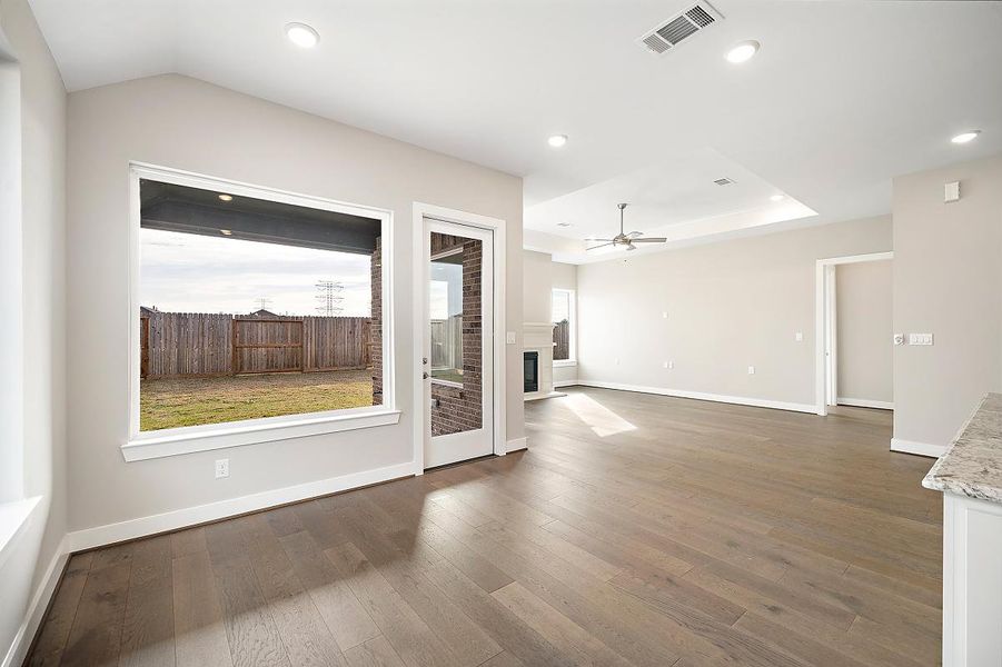 Representative unfurnished interior of a home built from the Waterlily by Caldwell Homes in Chambers Creek, Willis (Image 19). Representative unfurnished interior of a home built from the Waterlily by Caldwell Homes in Chambers Creek, Willis (Image 19).