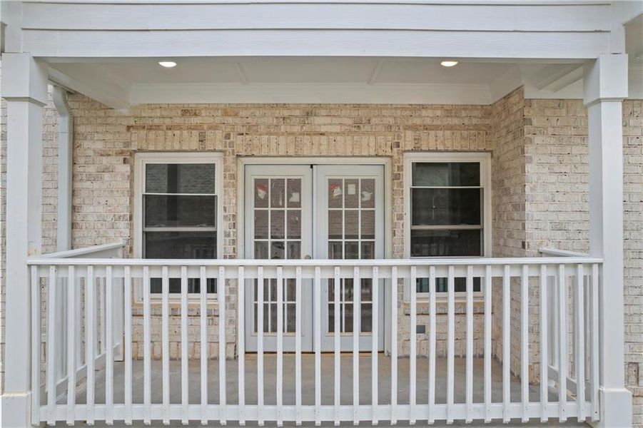 Front exterior of a new home in , Fairburn, GA, highlighting curb appeal (Image 29).