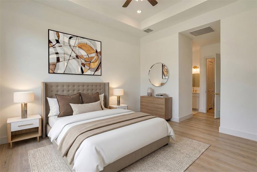 Furnished interior view inside a new home in , Sunset (Image 6).