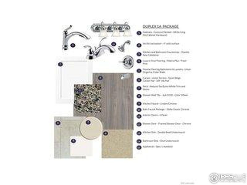 Sample of building materials used in homes in Pintail Commons at Johnstown Village, Johnstown (Image 19).