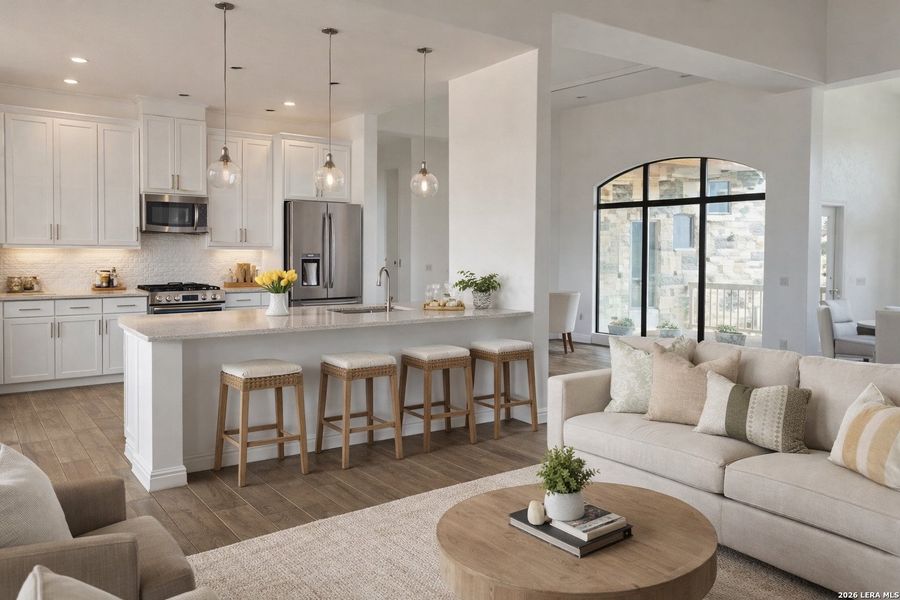 Furnished interior view inside a new home in , Floresville (Image 6).