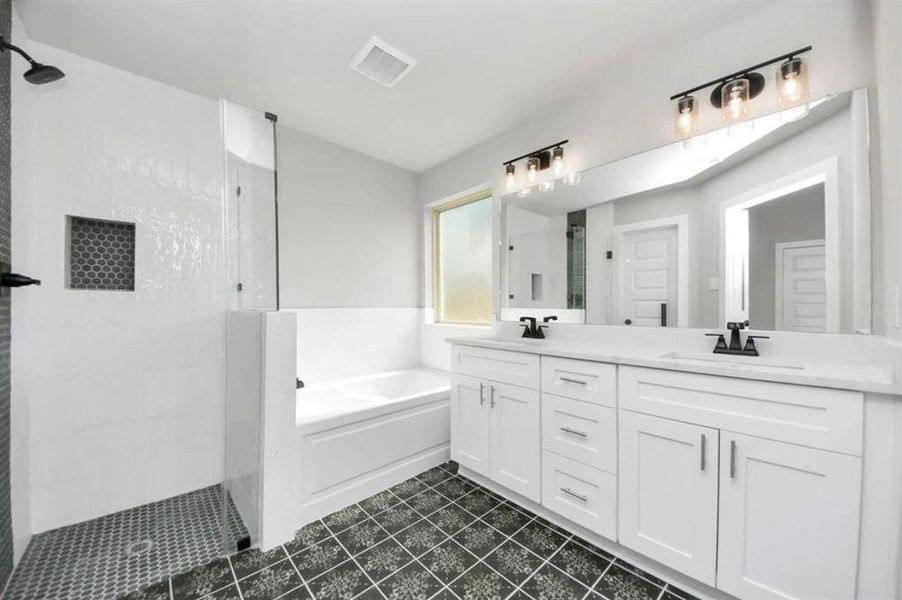 Furnished interior view inside a new home in , Manvel (Image 8).