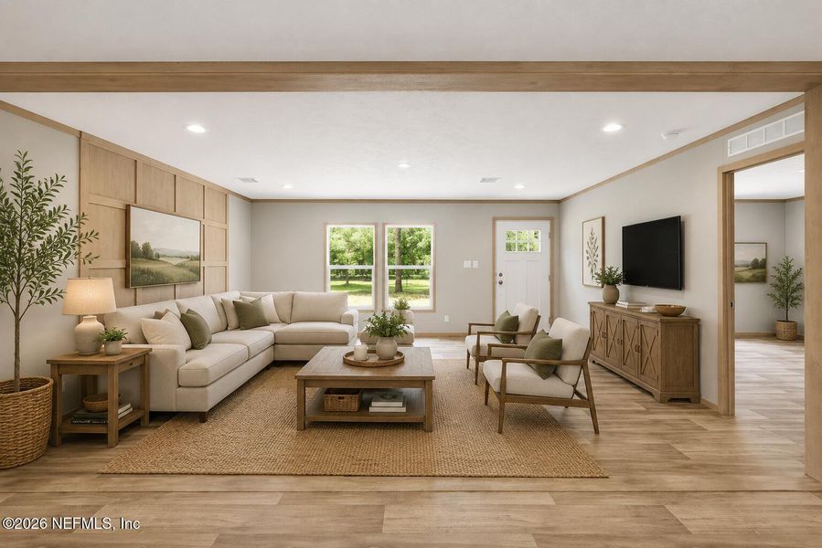 Furnished interior view inside a new home in , Keystone Heights (Image 30).