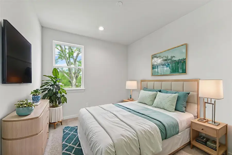 Furnished interior in a model home at Shiloh Reserve in Houston (Image 7). Furnished interior in a model home at Shiloh Reserve in Houston (Image 7).