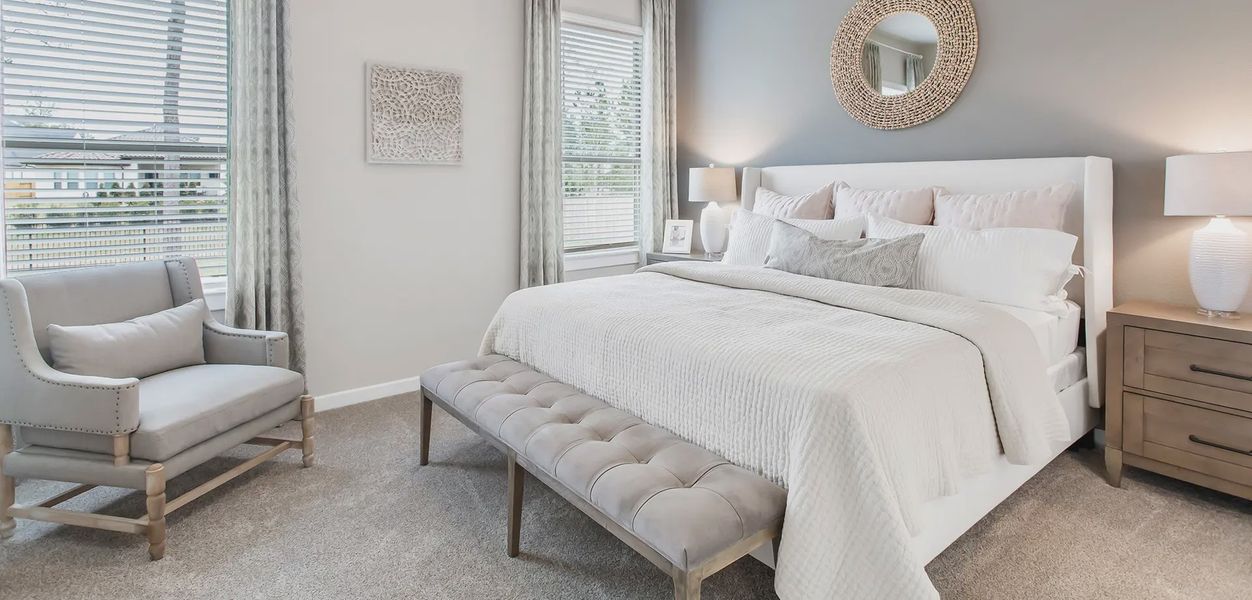 Representative furnished interior of a home built from the Ann Arbor by Chesmar Homes in Sunterra, Katy (Image 7). Representative furnished interior of a home built from the Ann Arbor by Chesmar Homes in Sunterra, Katy (Image 7).