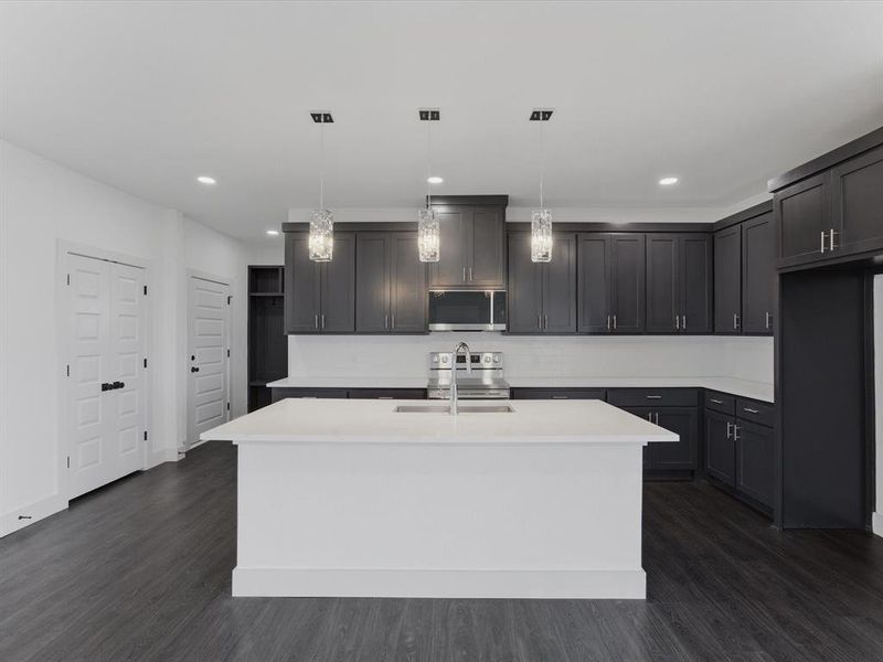 Furnished interior view inside a new home in , Avalon (Image 12).