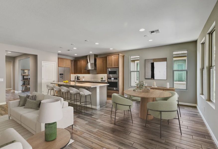 Virtually Staged Wickenburg Ranch Valletta HS 1848 Kitchen Dine - 5 of 22