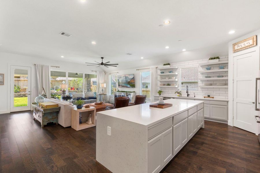 Furnished interior view inside a new home in Water Crest on Lake Conroe - LAKE FRONT, Conroe (Image 10). Furnished interior view inside a new home in Water Crest on Lake Conroe - LAKE FRONT, Conroe (Image 10).