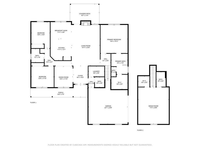 2D floor plan layout of this home in , Jefferson, GA (Image 3).