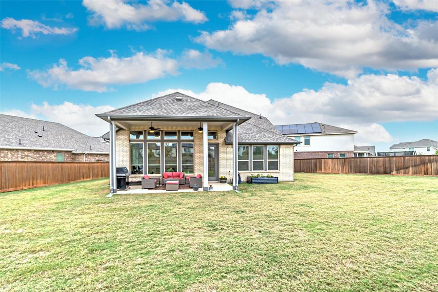 Exterior details and patio area of a home in Bridgeland: Heritage Collection, Cypress (Image 22). Exterior details and patio area of a home in Bridgeland: Heritage Collection, Cypress (Image 22).