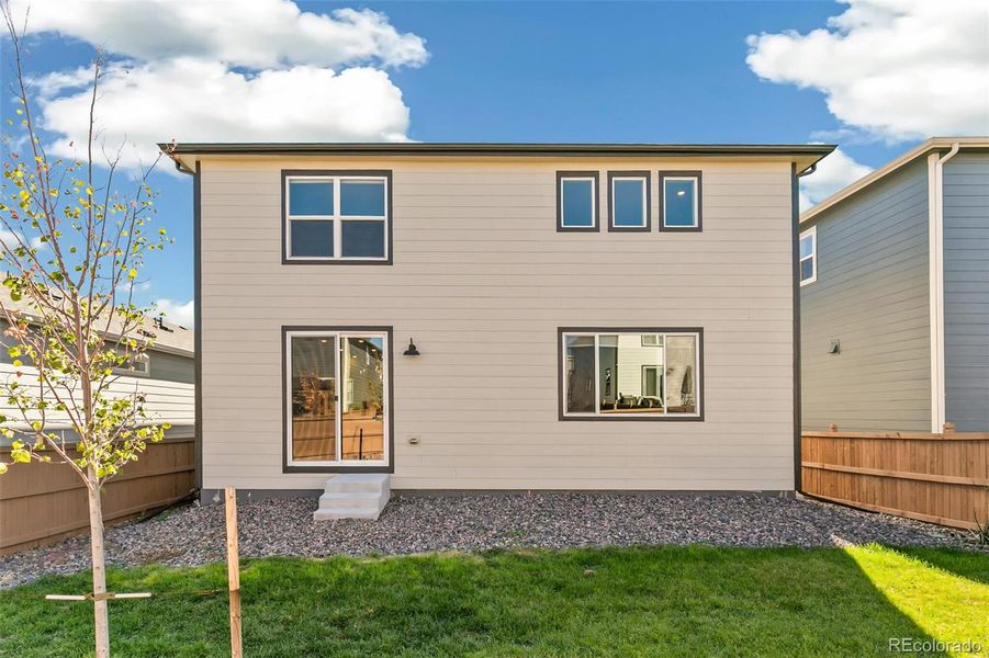 Exterior details and patio area of a home in Sunstone Village at Terrain, Castle Rock (Image 20). Exterior details and patio area of a home in Sunstone Village at Terrain, Castle Rock (Image 20).