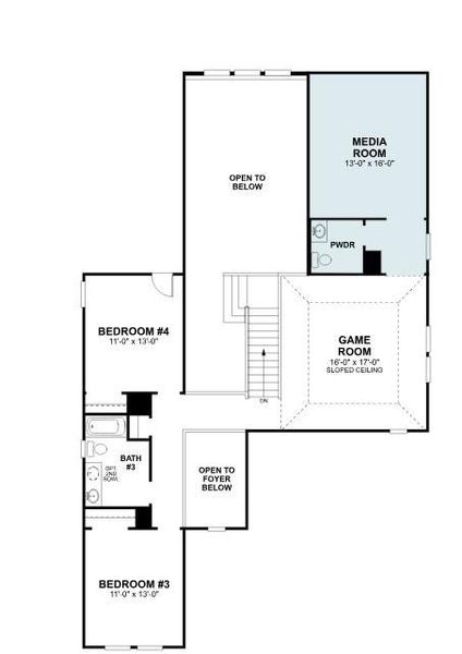 2D floor plan layout of this home in Lilyana, Celina, TX (Image 2). 2D floor plan layout of this home in Lilyana, Celina, TX (Image 2).