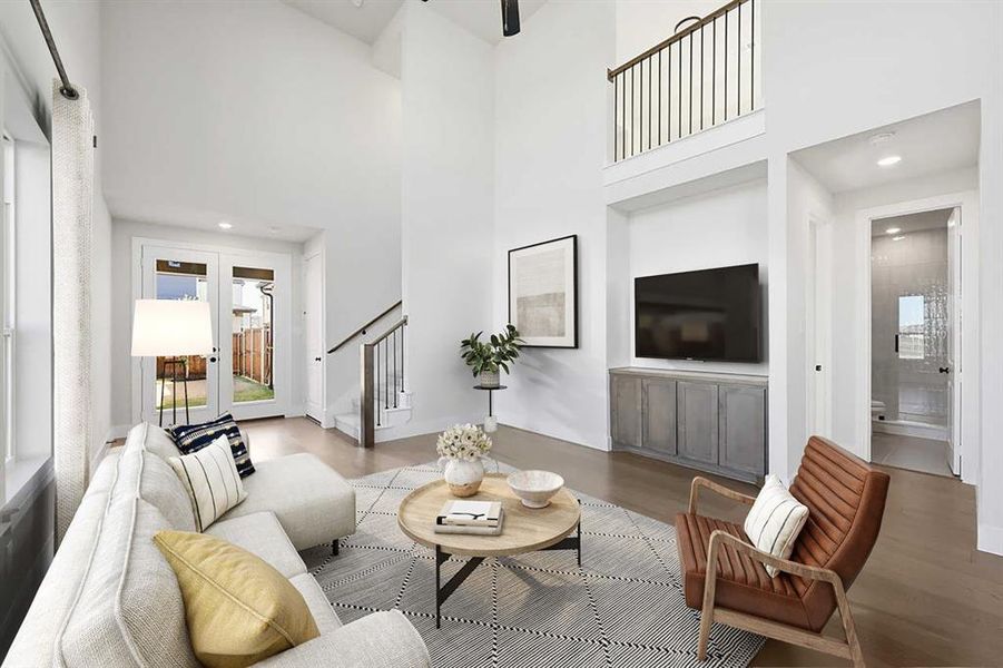 Furnished interior view inside a new home in Mosaic, Prosper (Image 7).