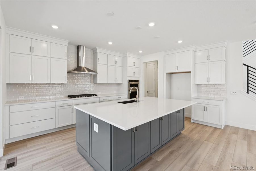 Furnished interior view inside a new home in Storytellers at Lyric, Lone Tree (Image 19).