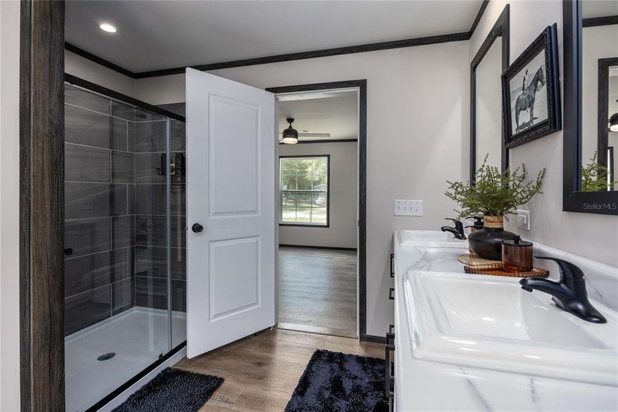 Furnished interior view inside a new home in , Fort White (Image 30).
