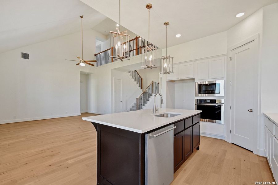 Furnished interior view inside a new home in Alsatian Oaks, Castroville (Image 4).