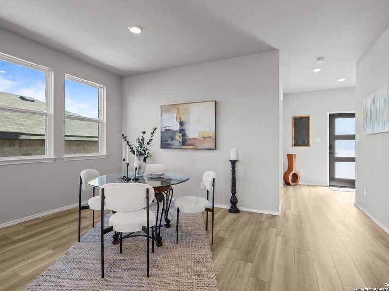 Furnished interior view inside a new home in Comanche Ridge, San Antonio (Image 10).