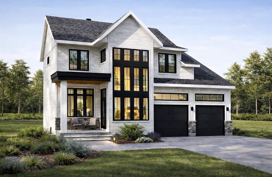 Front exterior of a new home in , Gun Barrel City, TX, highlighting curb appeal (Image 1). Front exterior of a new home in , Gun Barrel City, TX, highlighting curb appeal (Image 1).