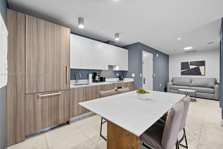 Furnished interior view inside a new home in , Miami (Image 11).