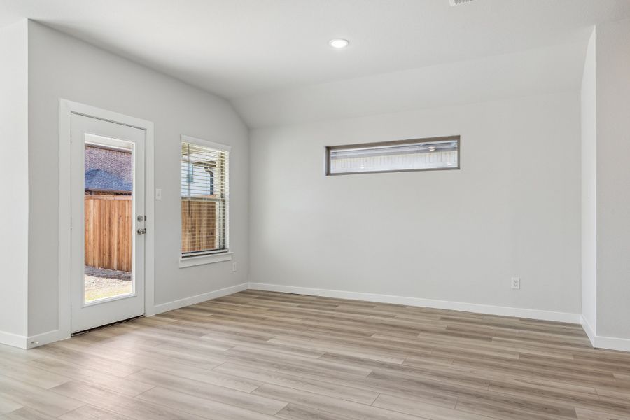 Dining Room in the Heisman home plan by Trophy Signature Homes – REPRESENTATIVE PHOTO