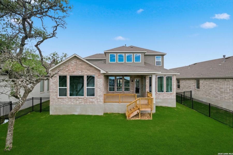 Exterior details and patio area of a home in Esperanza, Boerne (Image 2). Exterior details and patio area of a home in Esperanza, Boerne (Image 2).