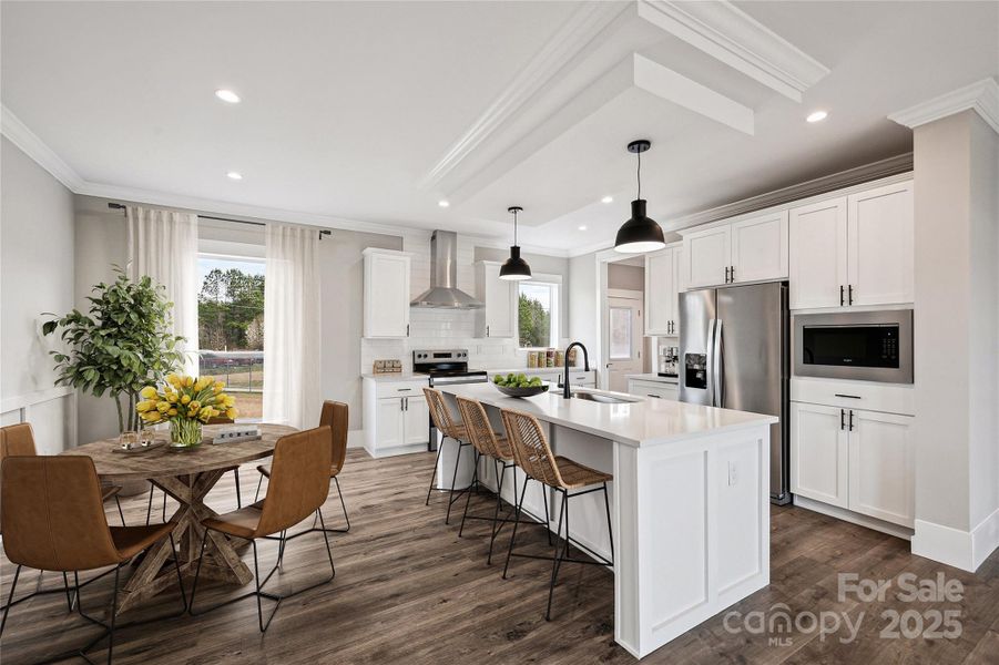 Furnished interior view inside a new home in , Statesville (Image 6).
