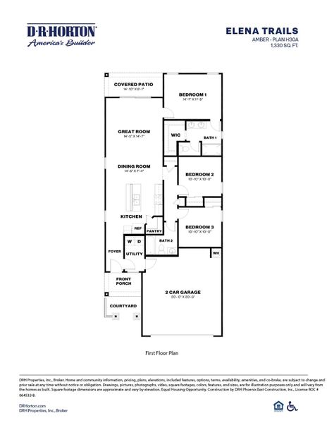 2D floor plan layout of this home in Elena Trails, Maricopa, AZ (Image 4). 2D floor plan layout of this home in Elena Trails, Maricopa, AZ (Image 4).